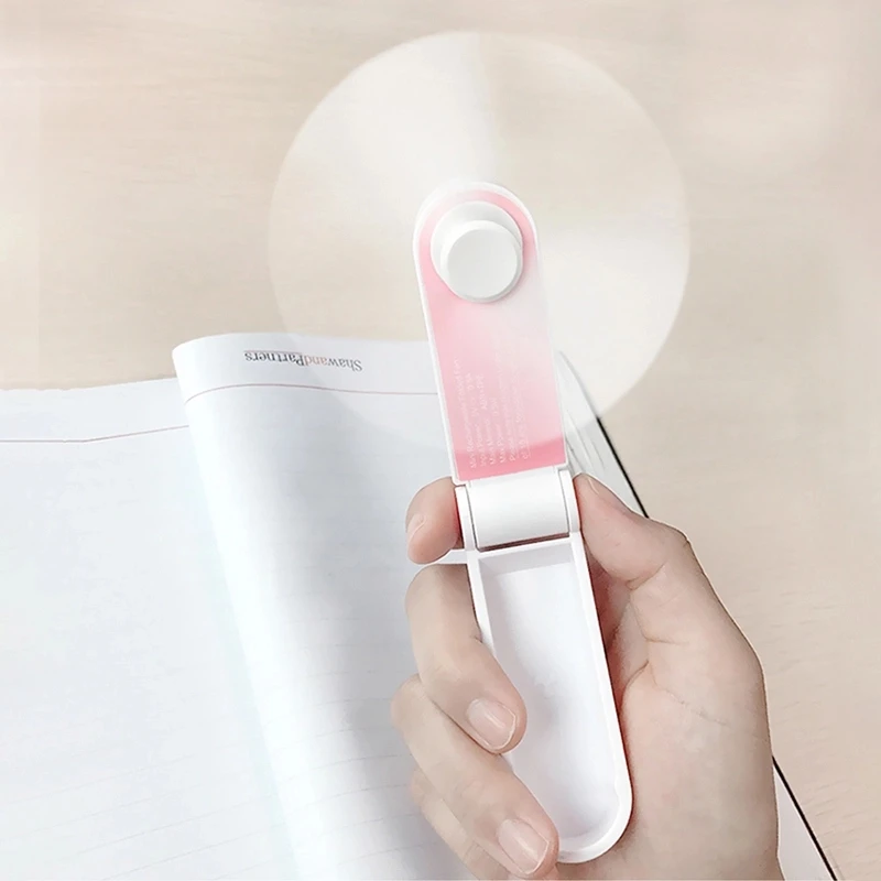 Portable Mini USB Fan Foldable Small Desk & Pocket Handheld Design Mobile Phone Accessory Gift