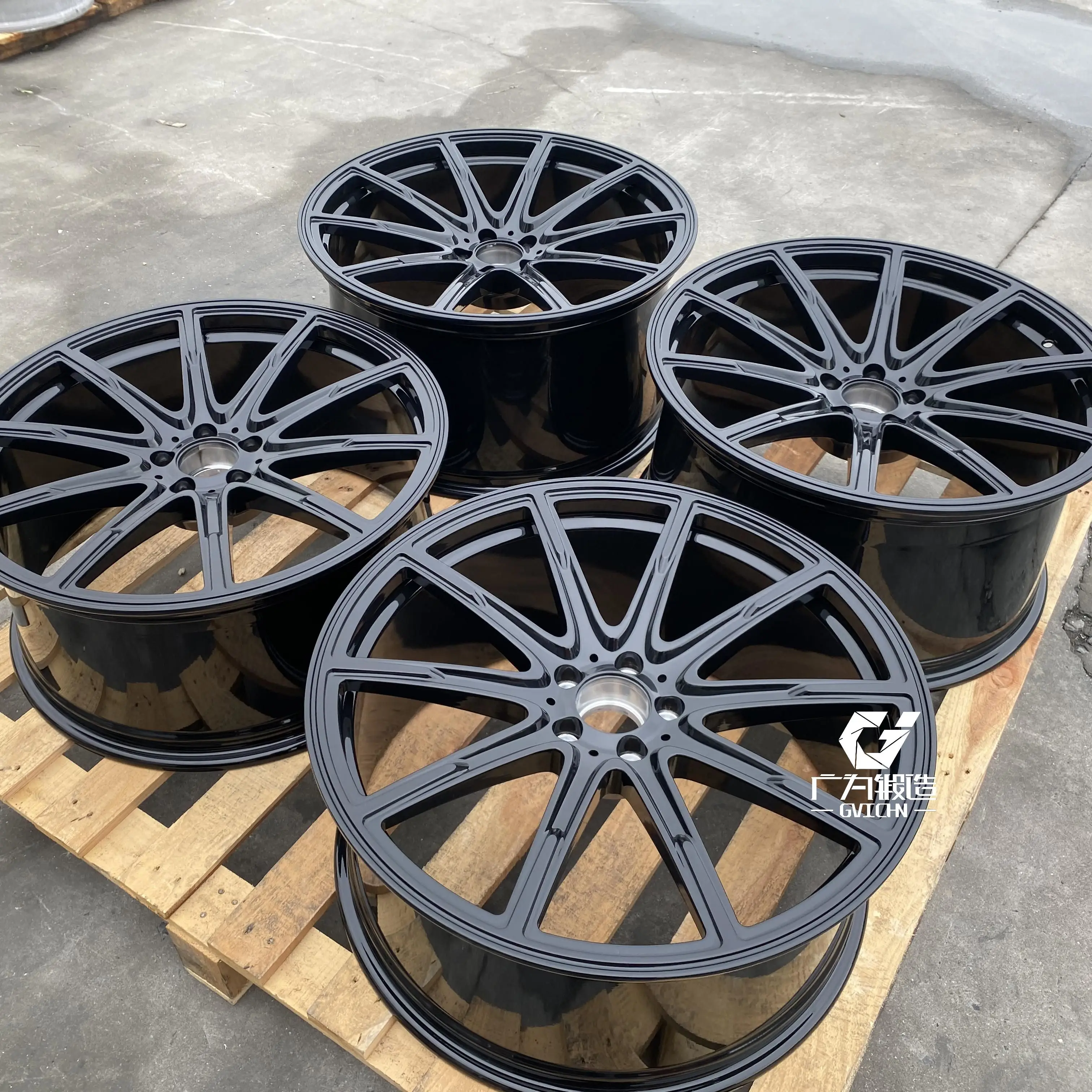 GVICHN Custom 16 17 18 19 20 21 22 inch Forged 6061 T6 Alloy Wheel Rim 5x112 5x114.3 5x120 Multi Spoke Passenger Car Wheels