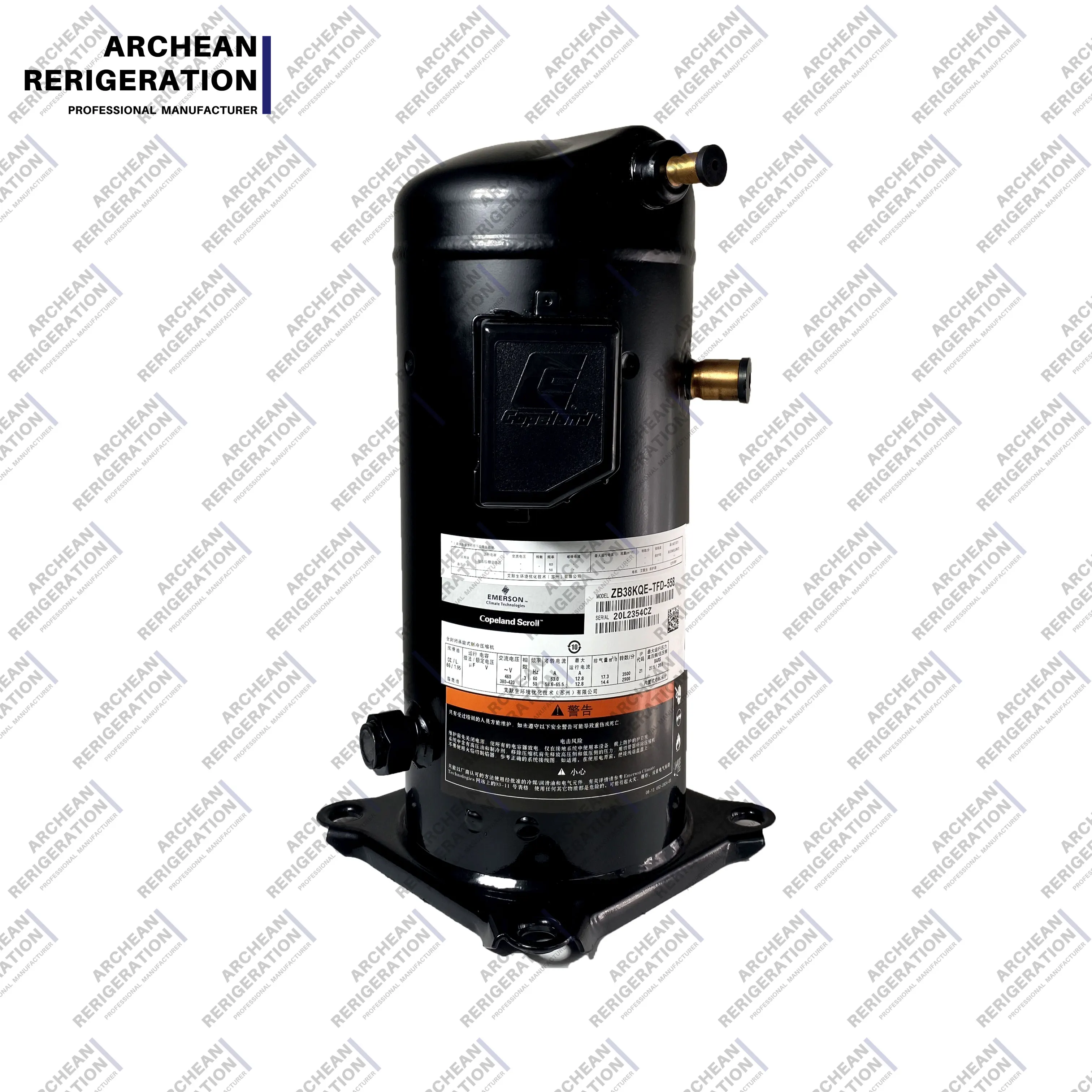 ZB45KQE-TF5-558冷却空调用新型库存涡旋制冷压缩机换热器COPE
