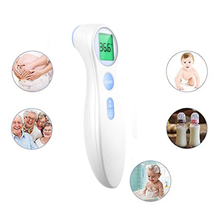 Joytech Quick Read DET-306 Fever Body Forehead Infrared Non-contact Thermometer Plastic Medical Devices Ce OEM Manual 2 Years