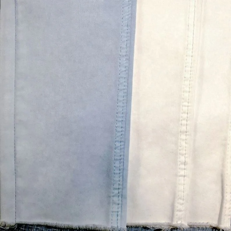 Хлопчатобумажная ткань голубого цвета, произведено на китайской фабрике