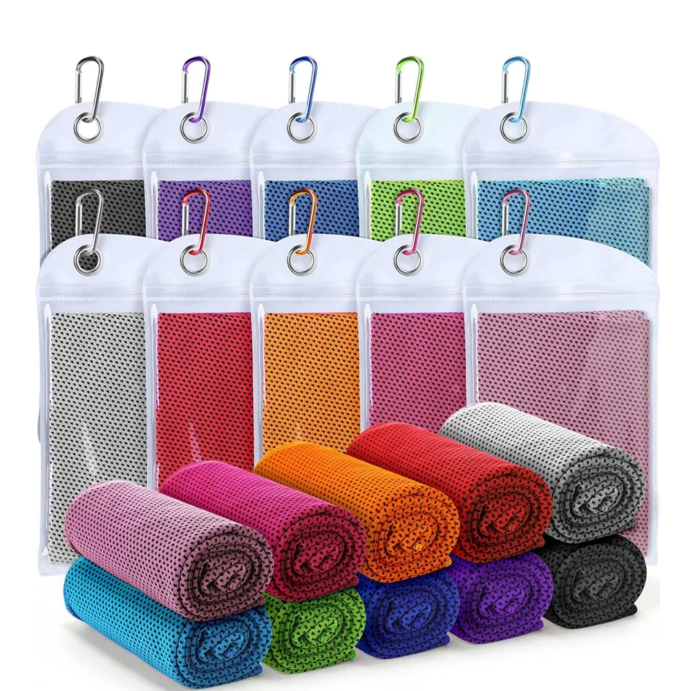 Custom Instant Cooling Microfiber Neck Towel Eco-Friendly Plain Style for Hot Weather Logo Imprinted Ice-Cold Effect manufacture