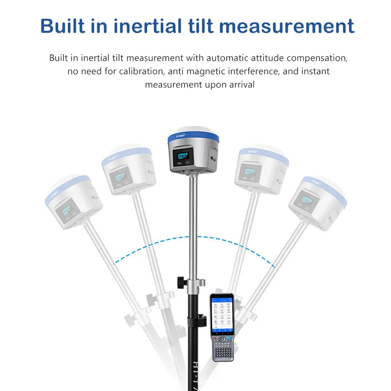 Measurement GNSS RTK Hi -Target TS7 Pro Base And Rover Upgrade For Land Surveying Instruments