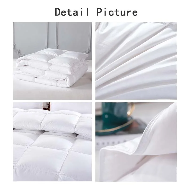 Стеганое одеяло из микрофибры, белый теплый хлопковый материал, стеганое одеяло из гусиного пуха