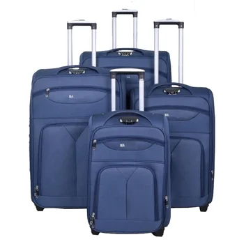 20/24/28/32 2 Wheel Trolley Luggage Polyester Soft Suitcase Fabric Customized Logo Spinner Unisex Fashionable  Suitcases Sets