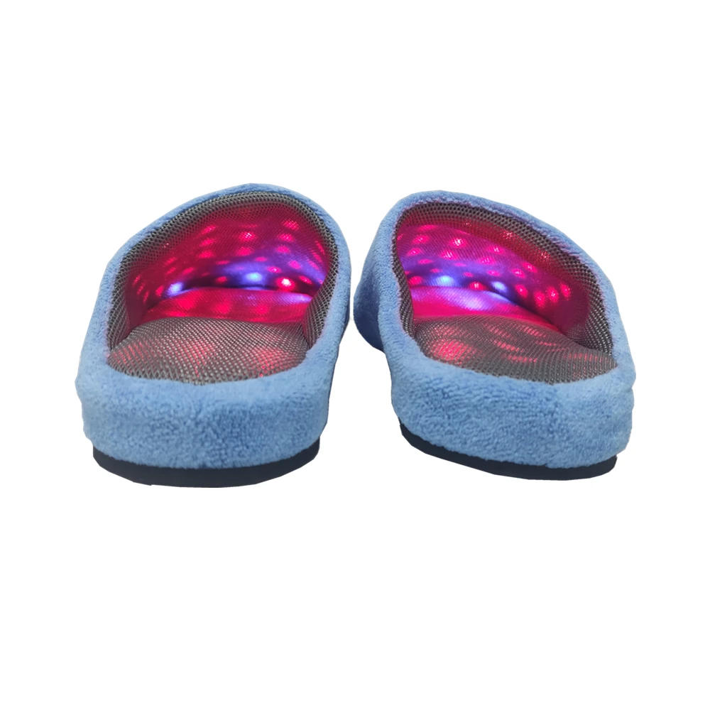 Shanglaite Red Light Therapy Slippers Relieve Pain On Foot Toes Instep With Red Infrared Light Blue Color factory