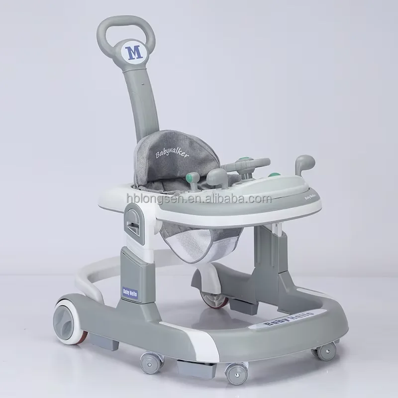 Universal Rotating Wheel 360 Degrees Plastic Music Cartoon Inflatable Rings Baby Walker