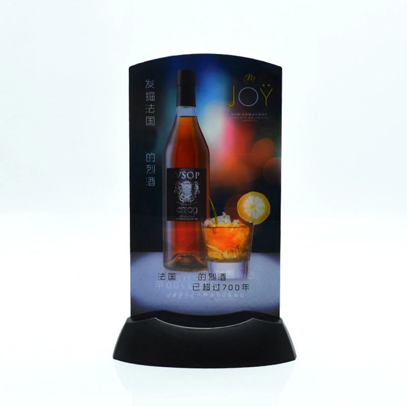 Led Menu Holder Menu Display Acrylic Led Menu Display For Bar Restaurant Buy Led Menu,Menu