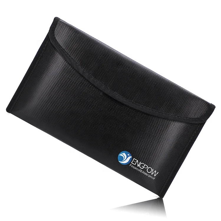 Chinese products wholesale fireproof storage bag card storage bag Fireproof smart card shielding key bag