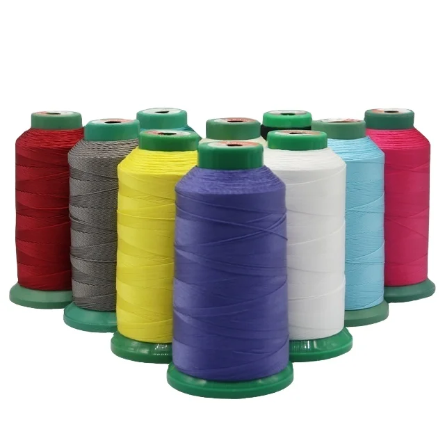 High Tenacity Polyester Yarn V69 Tex 70 Nylon Bonded Thread 210d/3 #69 Sewing Thread