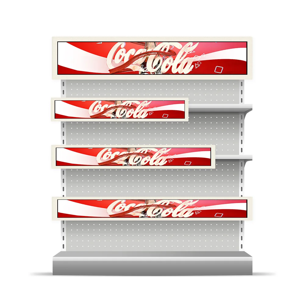 Ultra Wide Digital Signage And Displays Shelf Edge Cloud Wide Advertising Screen Stretch Bar