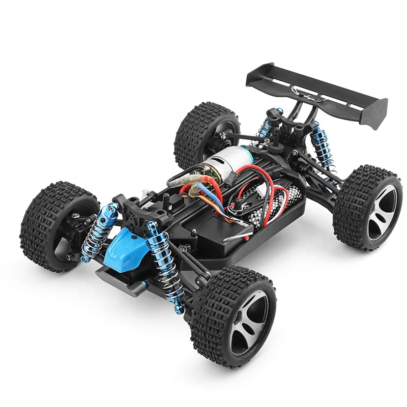 Wltoys 184011 A959 1:18 4X4 4Wd 30Kmh Off-Road balap perayap listrik  kecepatan tinggi Radio kontrol truk R C Truggy mobil Rc Buggy Rtr - Main Image