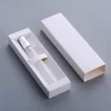 Frosted perfume bottle +  Silver  sprayer + White box