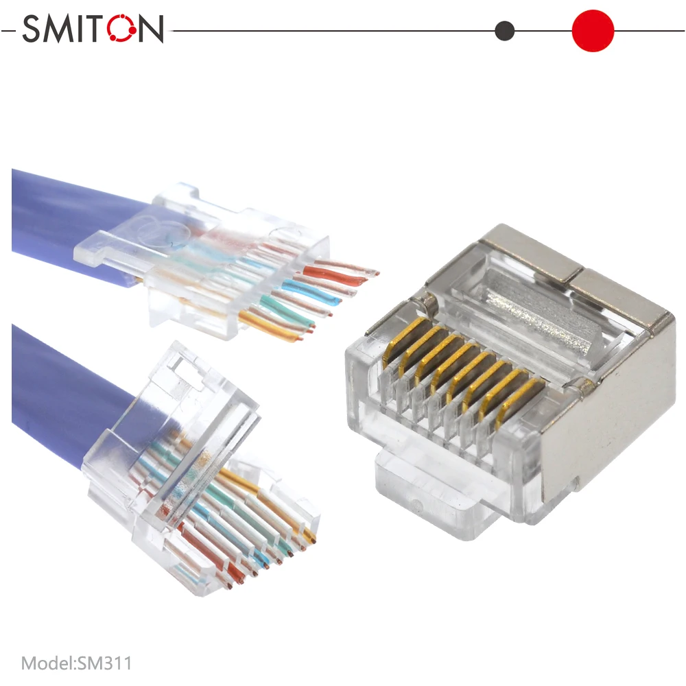 FTP CAT6 Mini Modular Plug Shielded Short RJ45 Connector