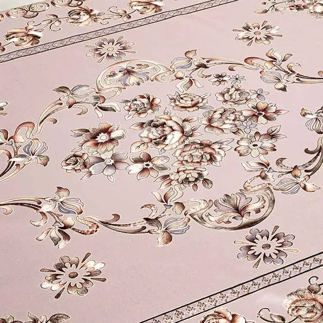 Boen Modern Disposable Plastic Wedding Tablecloth Printed Party Tablecover for Home Use