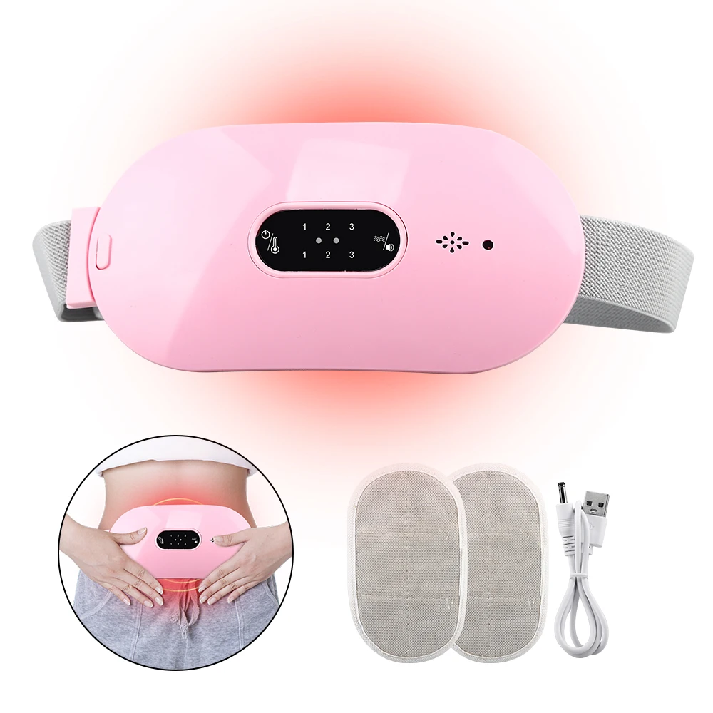 Portable Back Pain Massager Period Pain Relief Portable Device Women Period Menstrual Heating