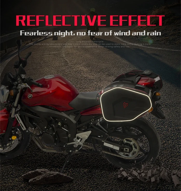 Мужские Водонепроницаемые сумки для заднего сиденья мотоцикла, седельные сумки для мотоциклов