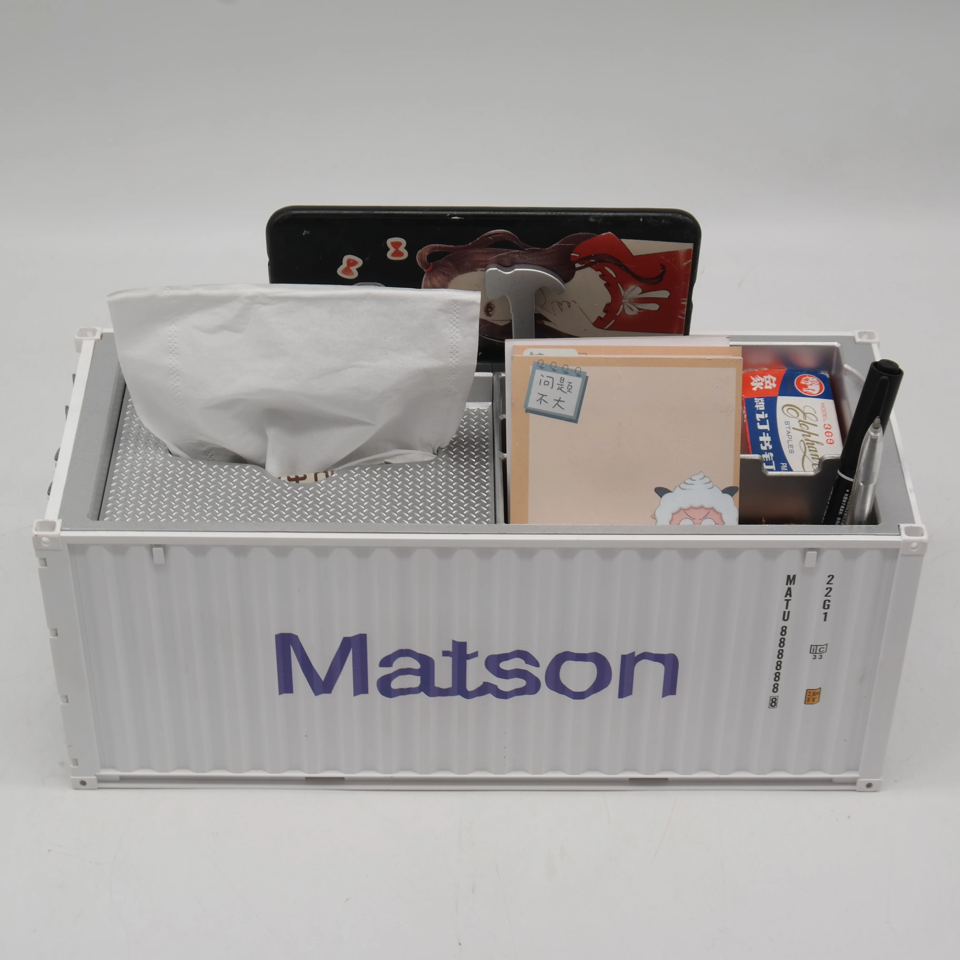 【A】1:20 Scale 20GP Shipping Container Logistics Freight Forwarder Gift Matson Customized Plastic Storage Box Container Model