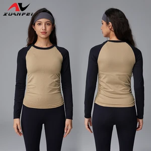 Rapid Sampling All Seasons Comfort Fashion Look Slimmer Elegance High Elasticity Long Sleeves Sports Yoga Wear