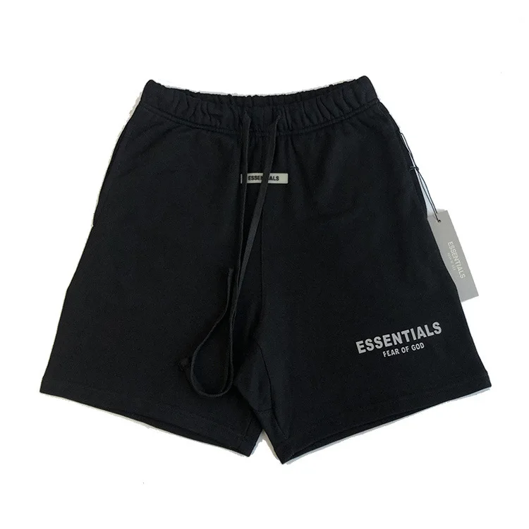 Custom Cotton Reflective Sport Jogger Gym Athletic Men Short