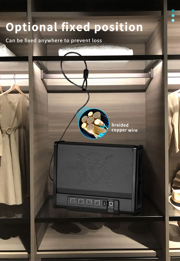 CEQSAFE High-end Digital Safes Box With Biometric Fingerprint Gun Safe Box details