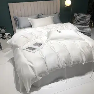 Silky Soft Smooth Comforter Set  Designer 100% Bamboo Bedding Set 4 Pcs Bedding Sets