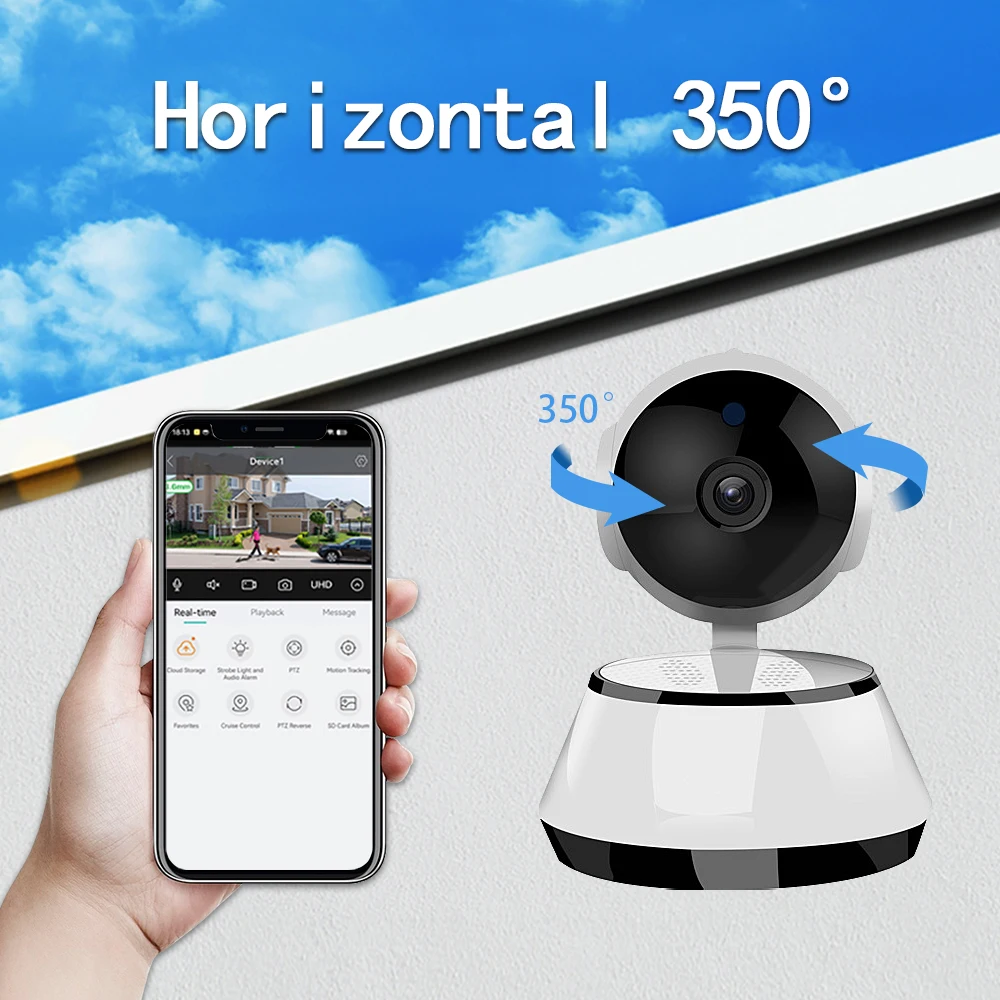V380 Small Size Indoor Wireless Security hd Tf Card Home Wifi Smart Camera