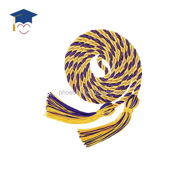 Wholesale Round Drawstring honor cords for graduation