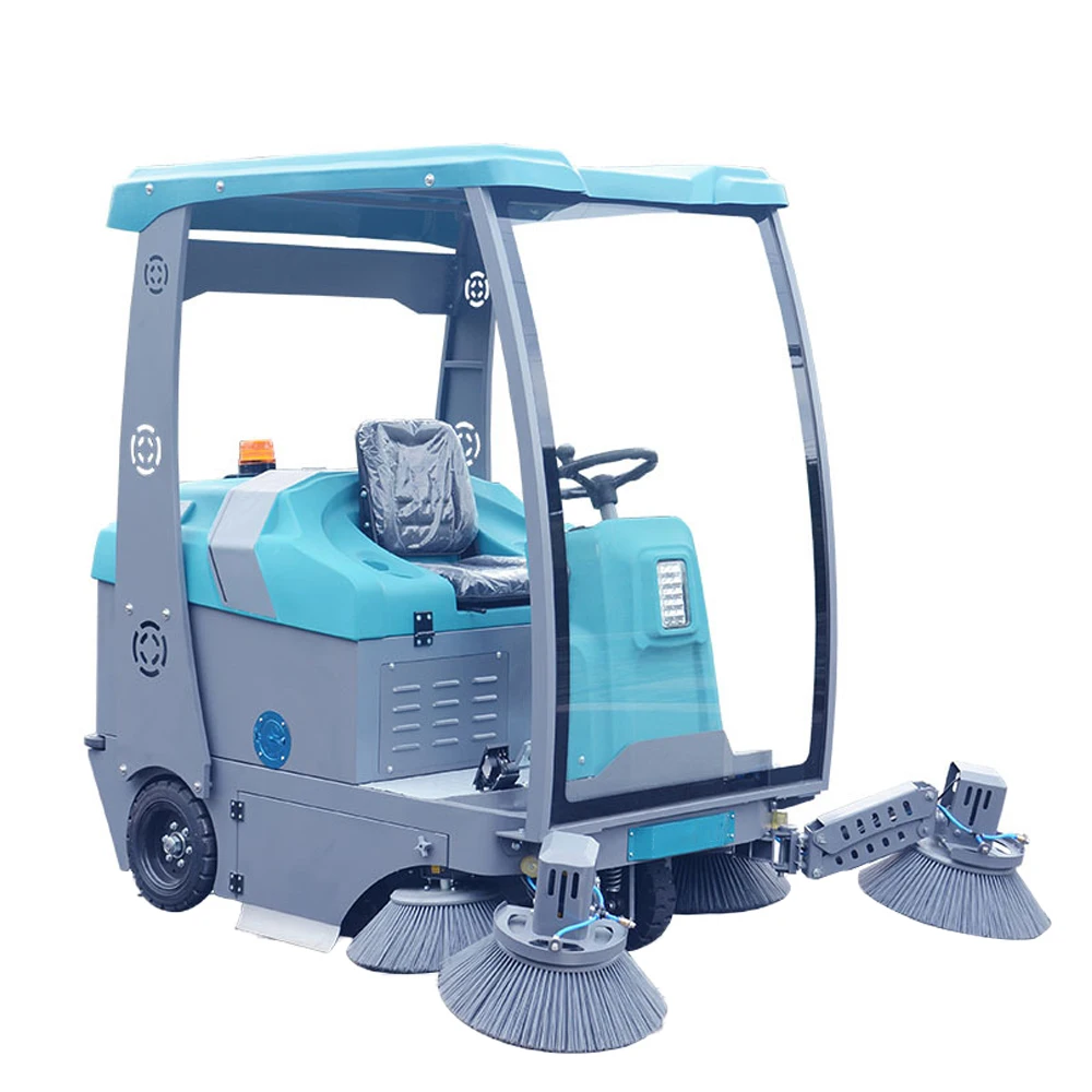 pb155f factory price ride on road floor sweeper commercial street cleaning machine