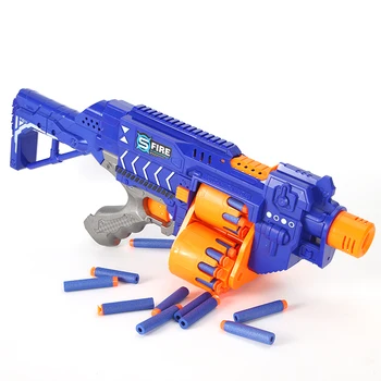 Christmas Gift Shooting Game Electric Boys Plastic Edu Toy Soft Bullet Gun for Kids