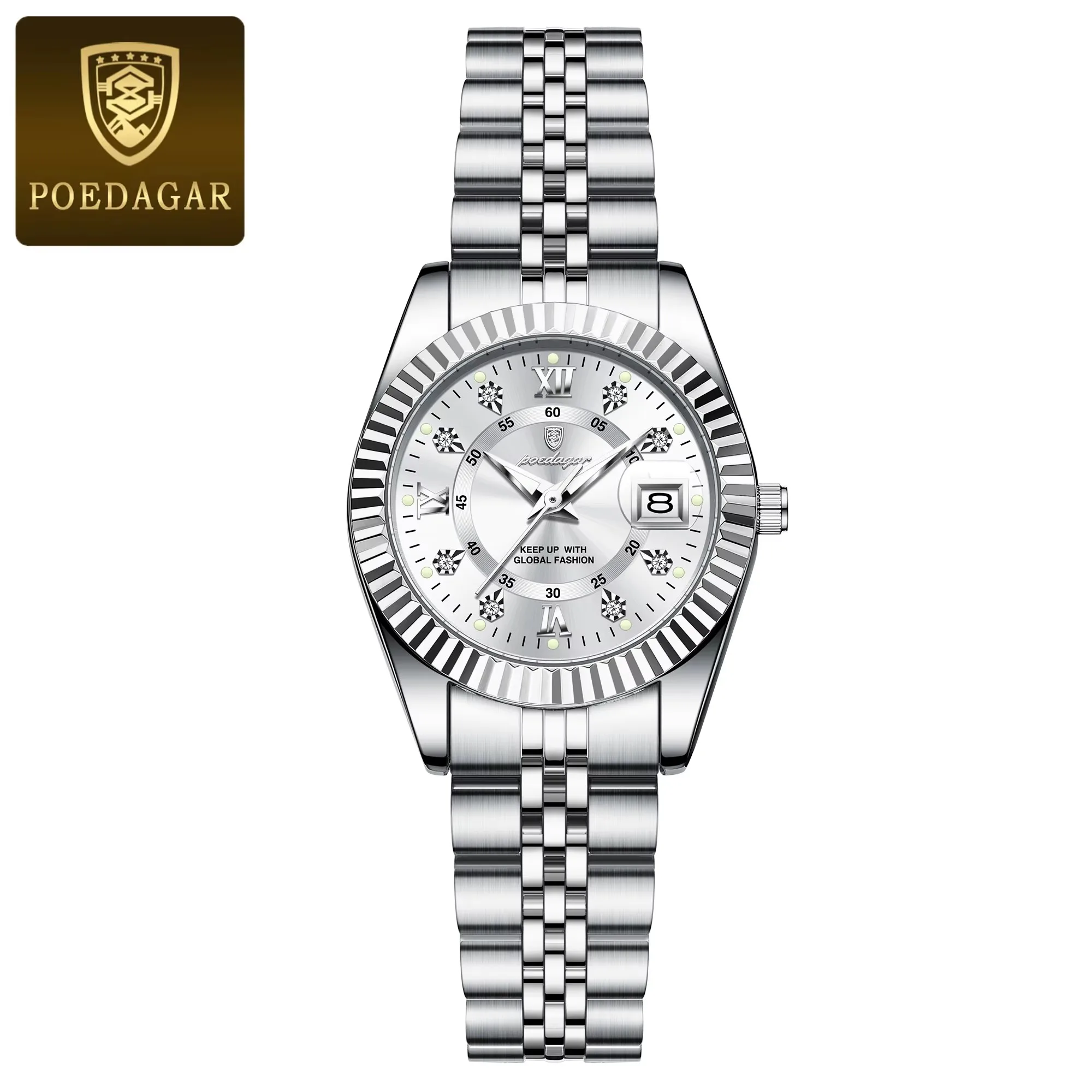 POEDAGAR 780 Elegant Women's Watch Waterproof Night Light Date Exquisite Woman's Watch S aperçu 13