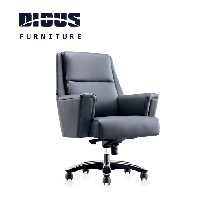 Dious wholesale authentic leather office chair pu chesterfield office chair