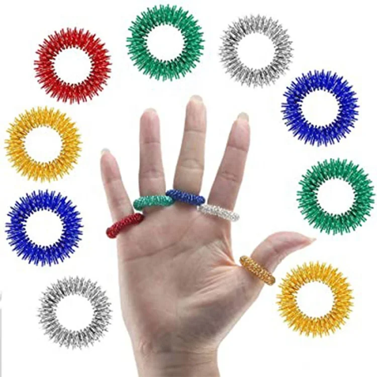Alibaba.com: Hengsheng Carbon Steel Massage Finger Rings for Stress ...