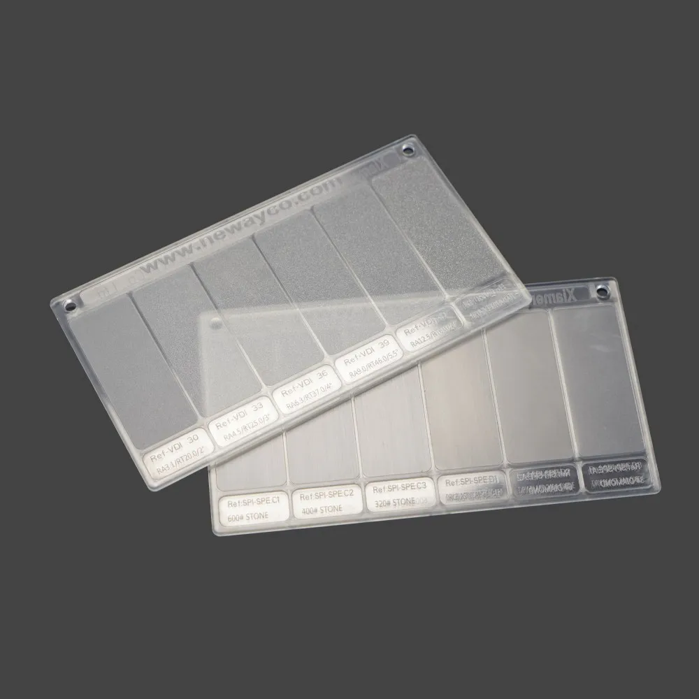 Plastic Surface of VDI 3400&SPI-SPE Sample Card for Plastic Finish Texture Sample Card in Stock