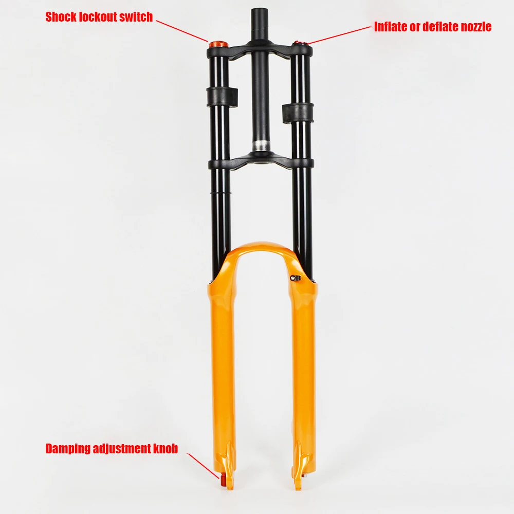 Double Shoulder Front Fork Ebike 26" 27.5" 29" Electric Motorcycle