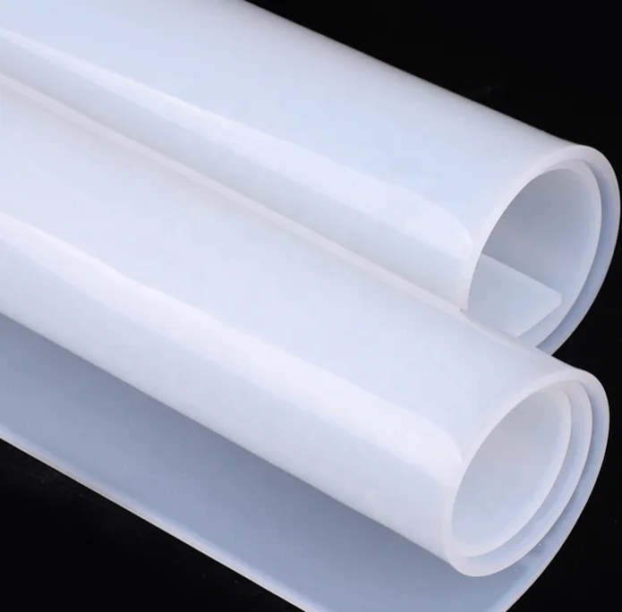 High Temperature Silicone Rubber Sheet Heat Resistant Transparent Mat Cushion Pad Eco-Friendly Factory Supply 1000*1000*2mm