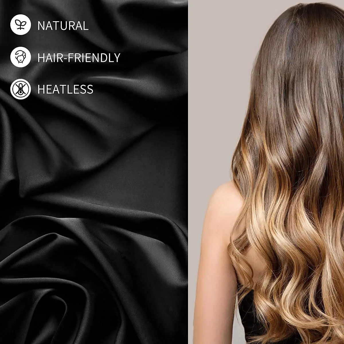 Щипцы для завивки волос из шелка тутового шелкопряда, 22 мм, 100% класс 6 А