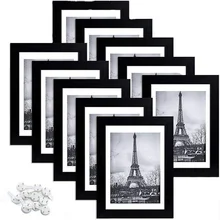 Amazon Best Seller A1,A2,A3,A4,A5,4x6,5x7,6x8,8x10,11x14,12x16 Black White Wood Poster Picture Photo Frame