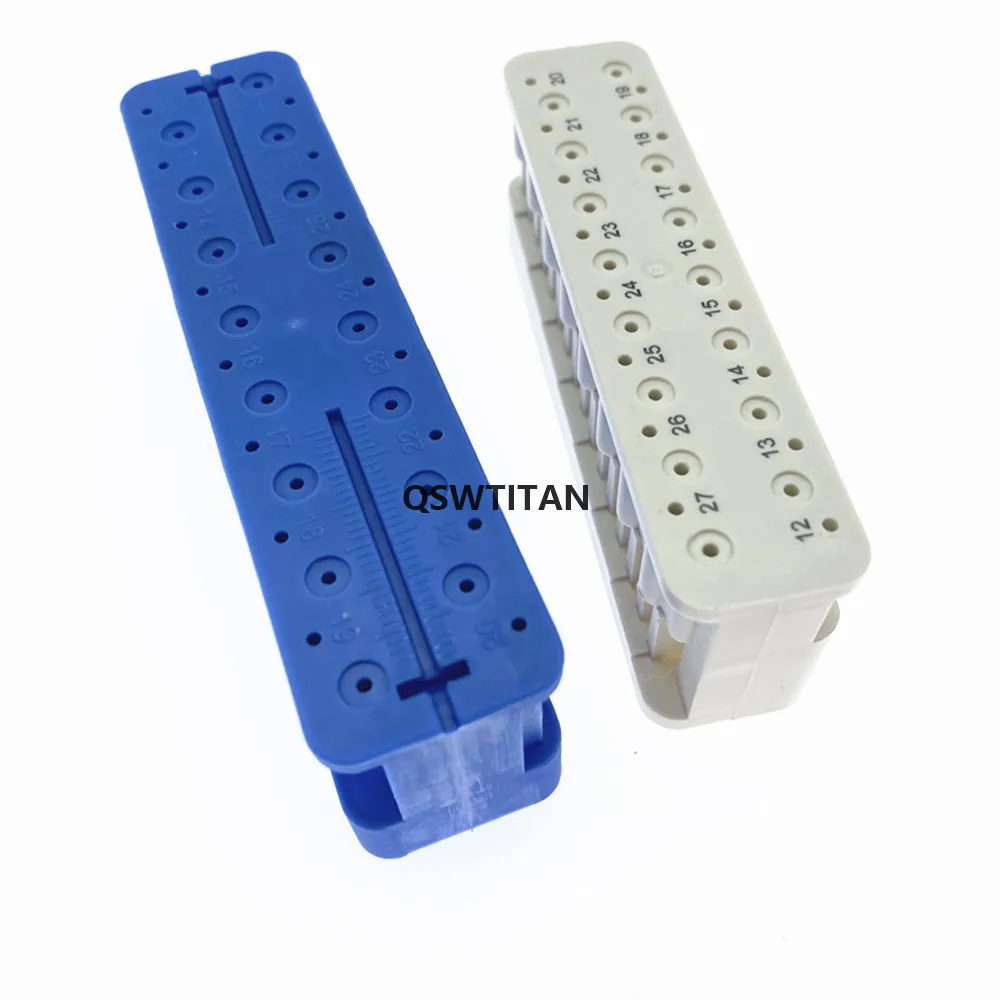 Dental Instrument Endo Block For Canal Files Endo Box With Ruler