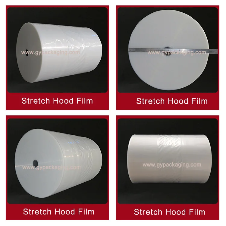 Chinese Factory Stretch Hood Films Wrap Supplying Polythene Stretch