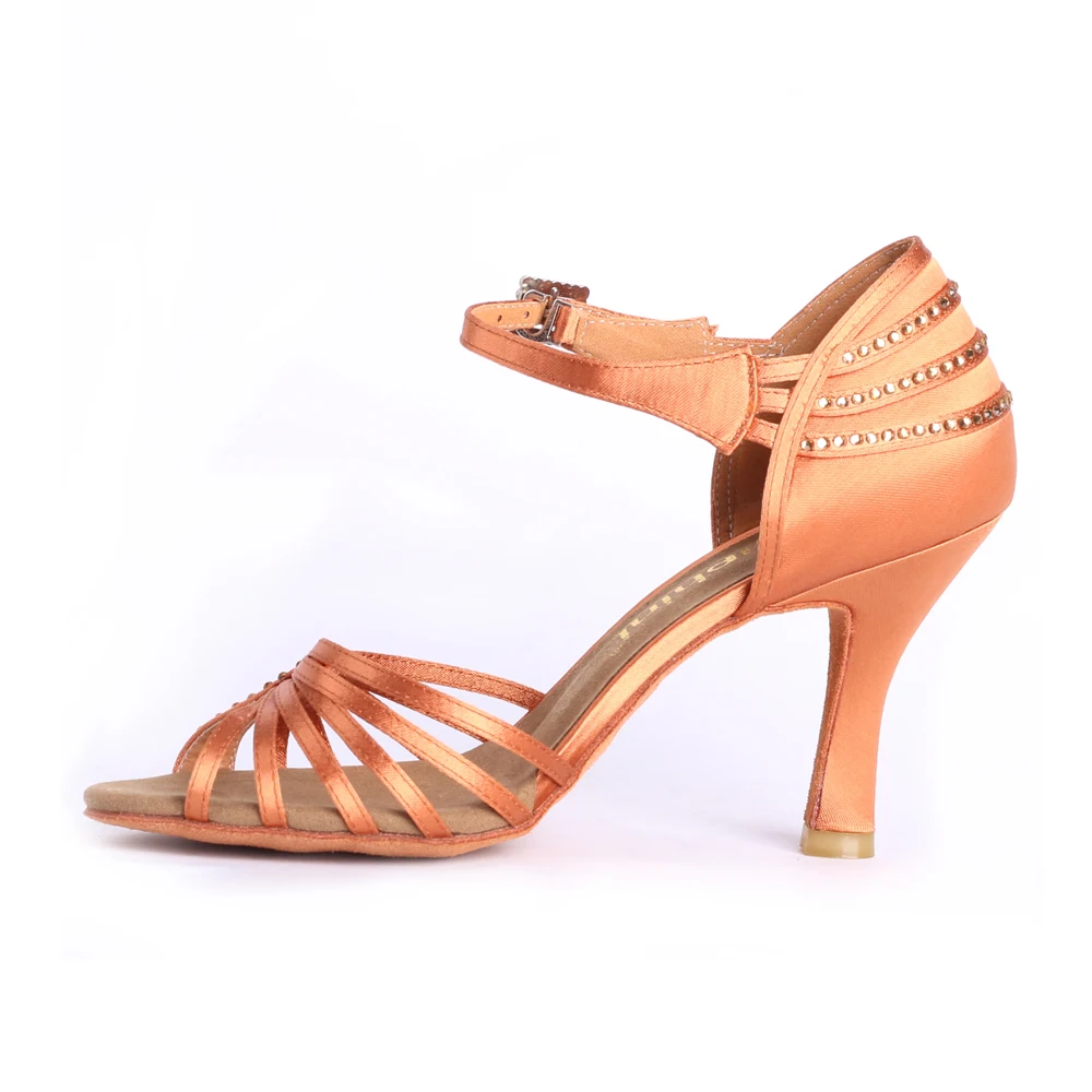 Модные туфли на каблуках для танцев сальса Kizomba экзотическая танцевальная обувь для латиноамериканских танцев со стразами