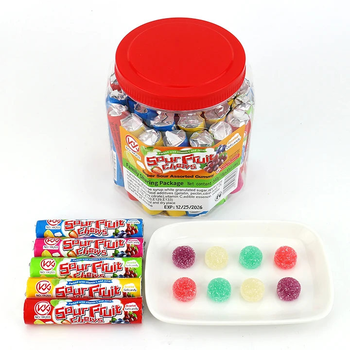 sour fruits chews