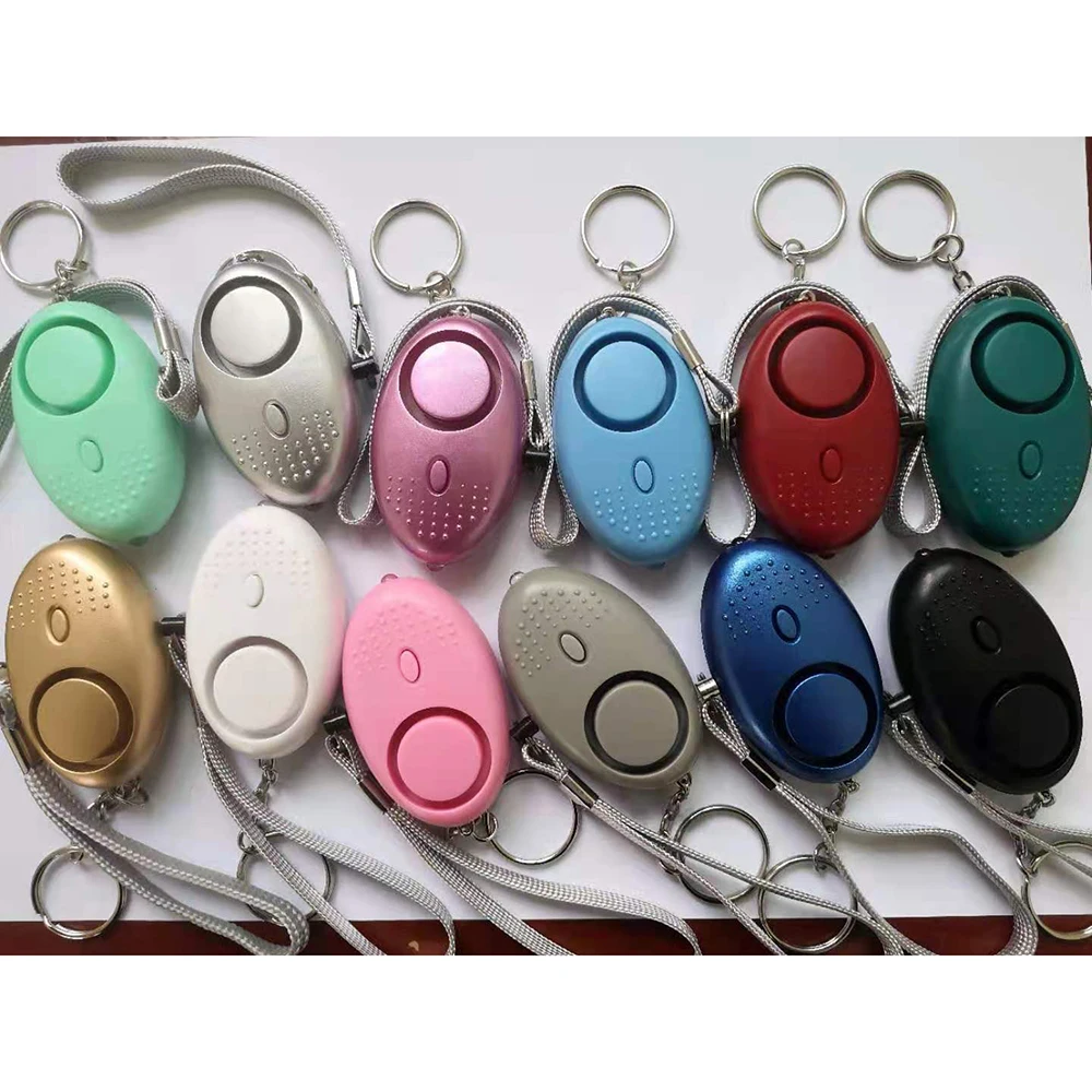 130db Alarms Keychains Led Portable Emergency Sos Security Self Defense