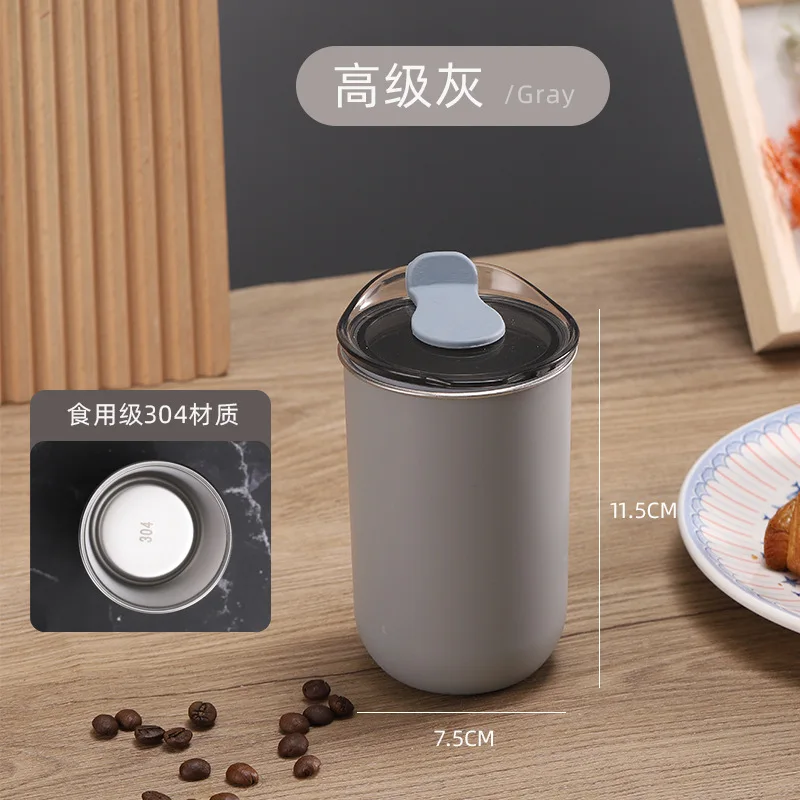 IN STOCK 350ml Outer Plastic Inner Stainless Steel Cup Double Wall Insulated Coffee Water Bullet Cup Thermos for Portable Cup