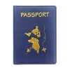 Funda para pasaporte-Azul oscuro