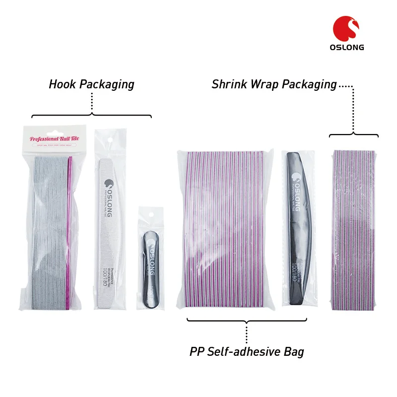 Custom Shape and Logo Nail Files Zebra 100 180 With Japan Sandpaper