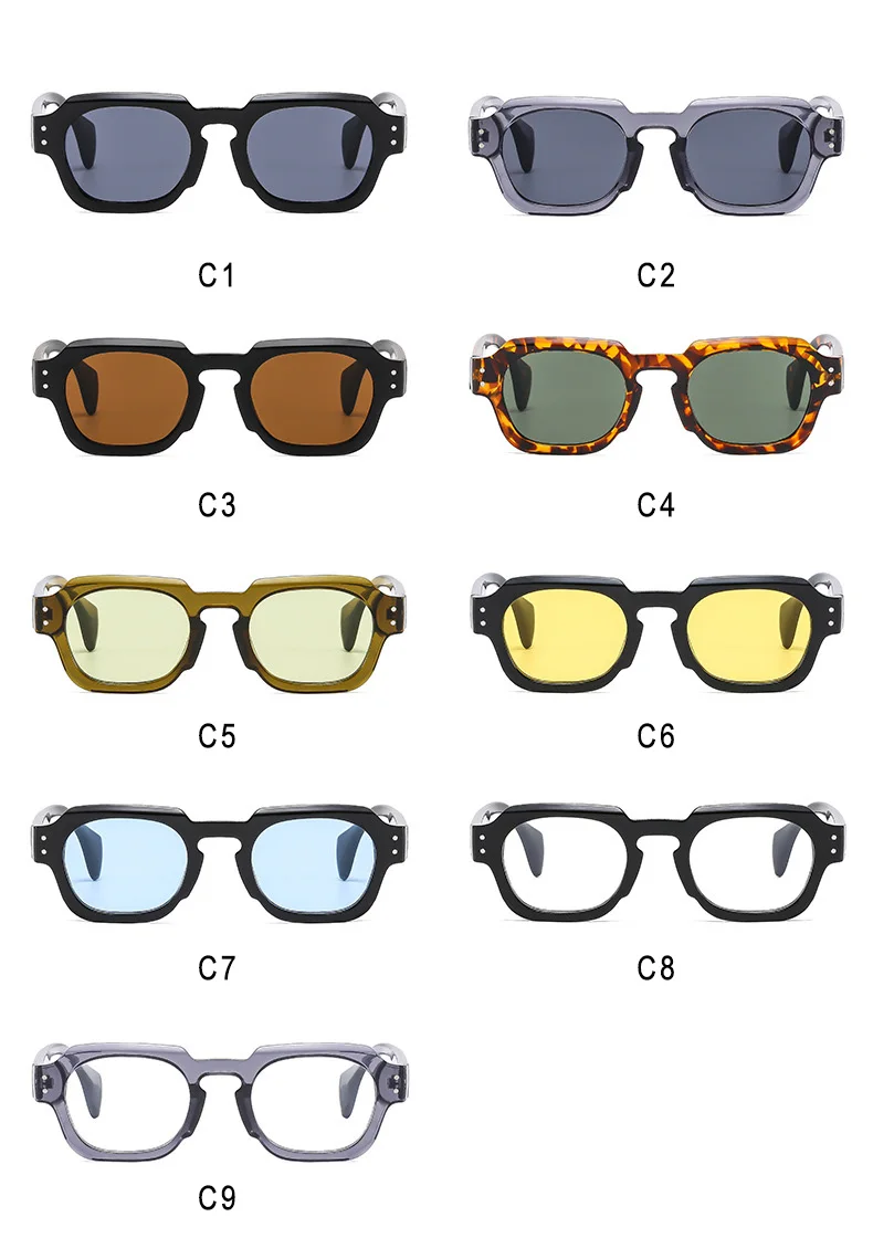 Dl Glasses Wholesale New Fashion Glasses Personality Custom Small Square Millet Nail Unisex