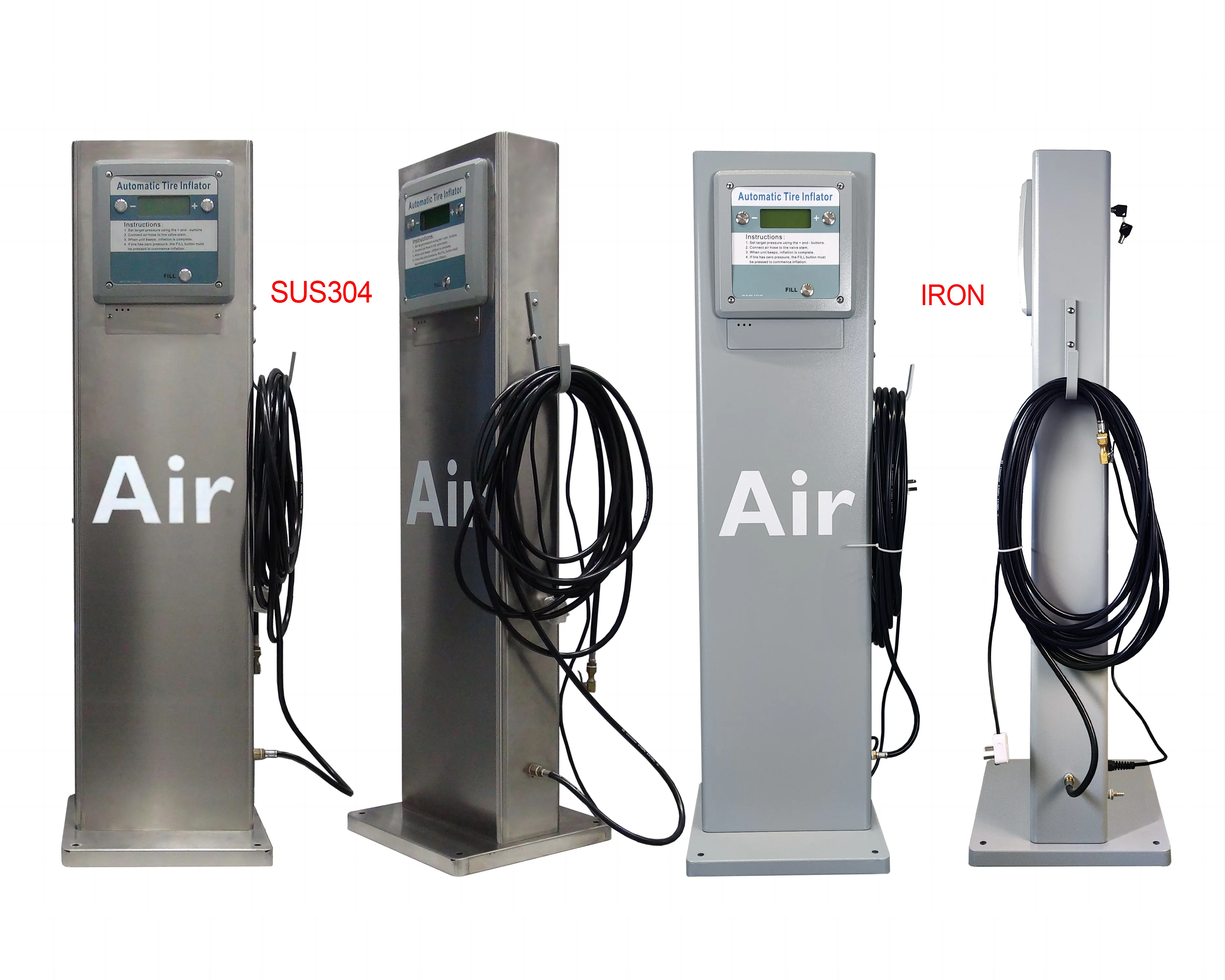 G5 Automatic Motorcycles Tire Inflators Digital Air Inflation Machine Outdoor Standing Cars Trucks Tyre Inflator for Gas Station