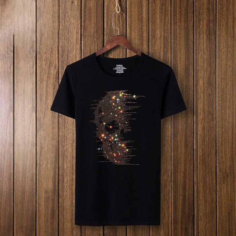 Fashionable free sample Taurus tshirt heat transfer stickers hot fix rhinestone iron on transfer
