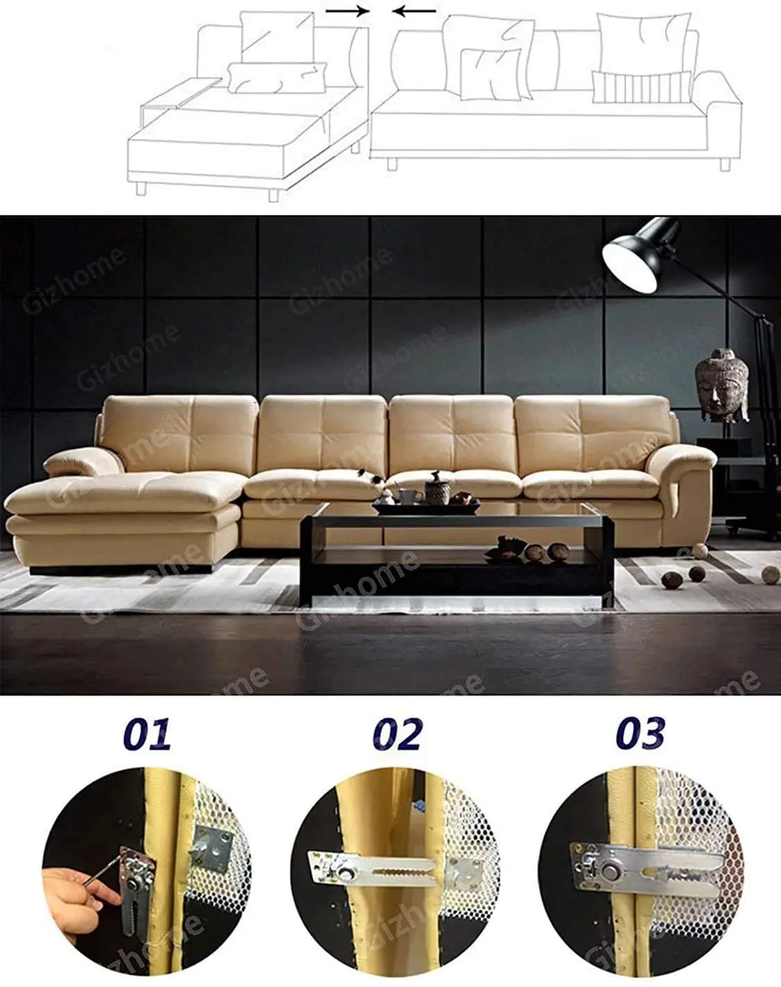 Sectional Couch Connector Sectional Sofa Connector Sectional Bracket